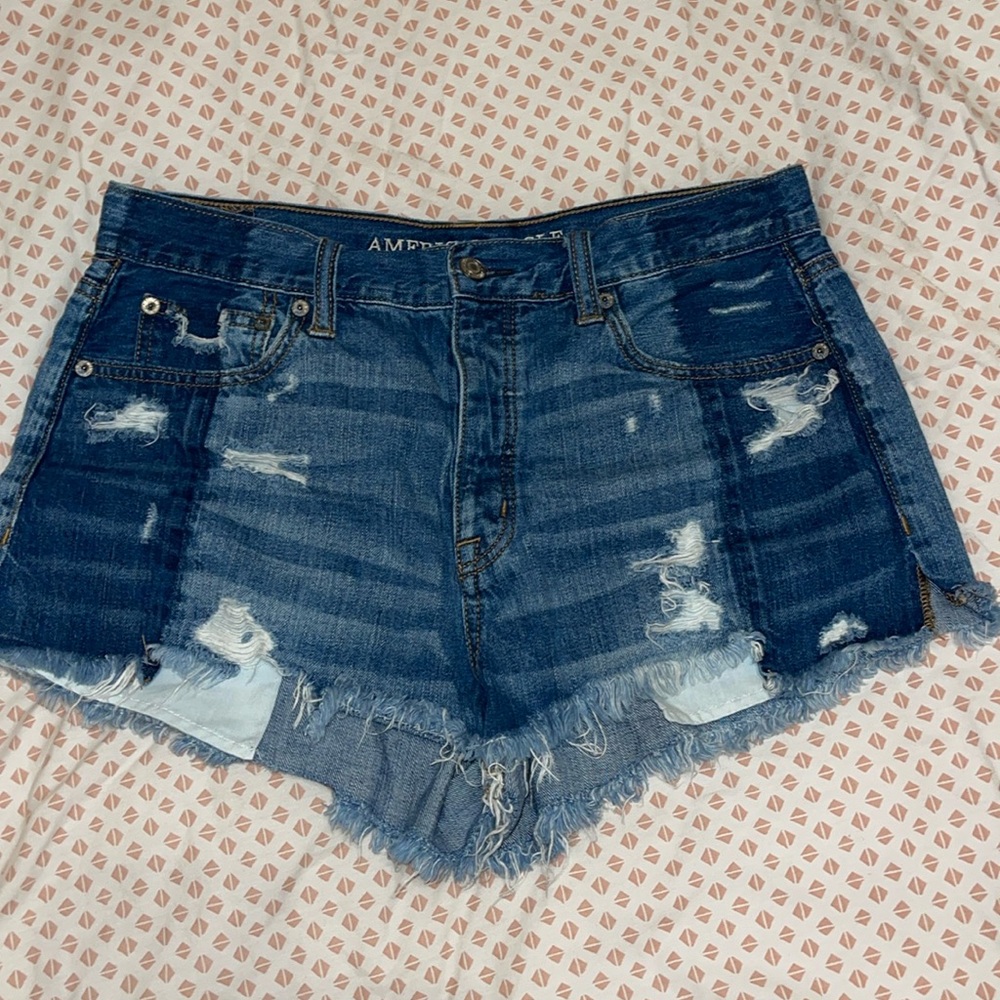 American Eagle 
Distressed Jean shorts -Size 10 women’s